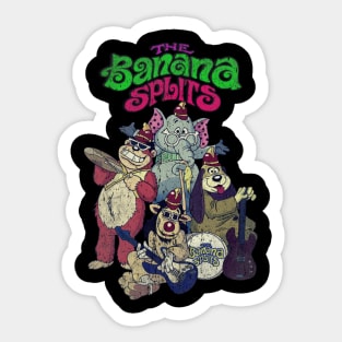 Distressed Vintage Style Banana Splits Sticker